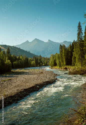 Bialka river in Tatra National Park, Podhale region, Poland