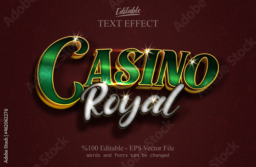 CASINO Royal editable text effect