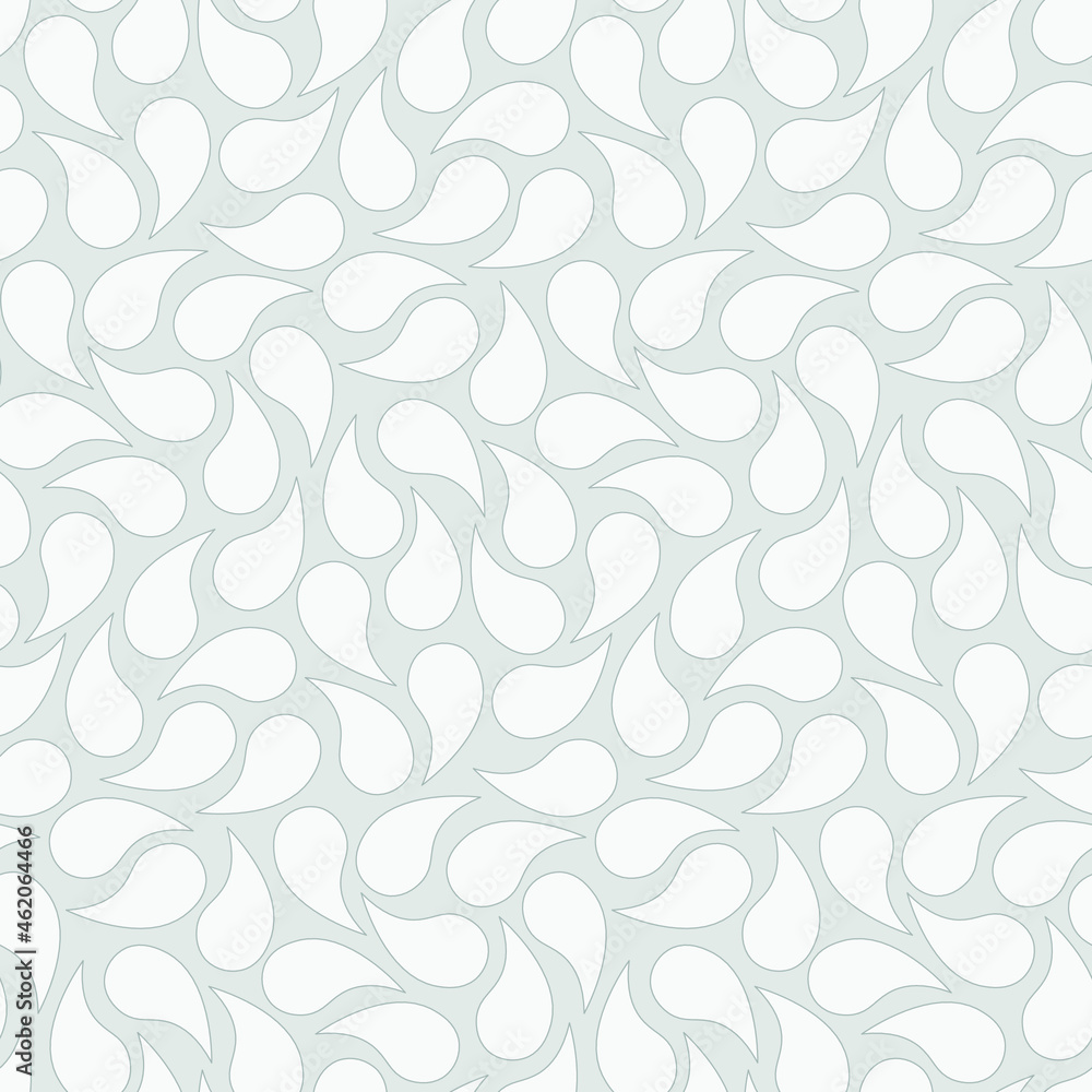 Vector illustration. Seamless pattern for printing on fabric, paper. Gray background, repeating drops.