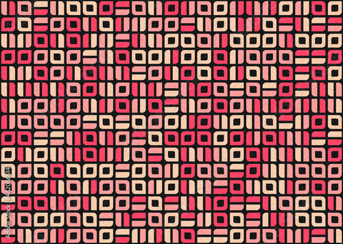 Abstract Geometric Pattern generative computational art illustration