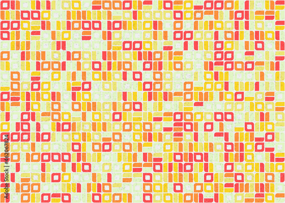 Abstract Geometric Pattern generative computational art illustration