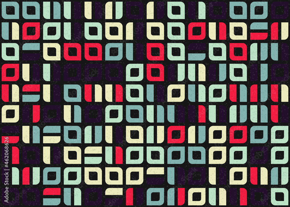 Abstract Geometric Pattern generative computational art illustration