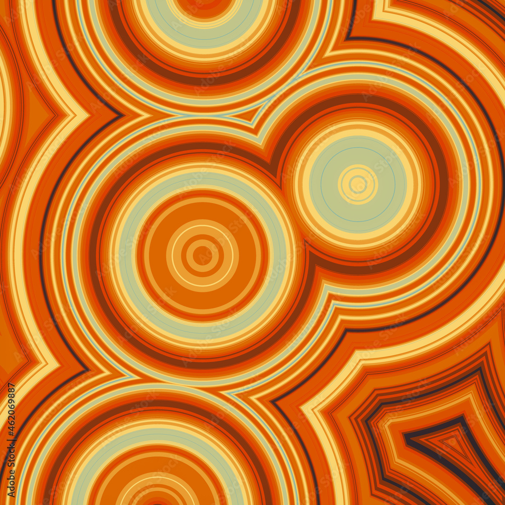 Modern illustration with radio waves circles pattern. 3d rendering Modern illustration with radio waves circles pattern. 3d rendering