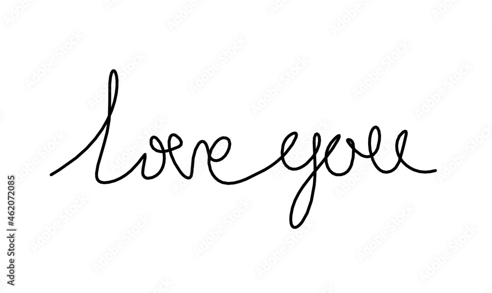Calligraphic inscription of word Calligraphic inscription of word