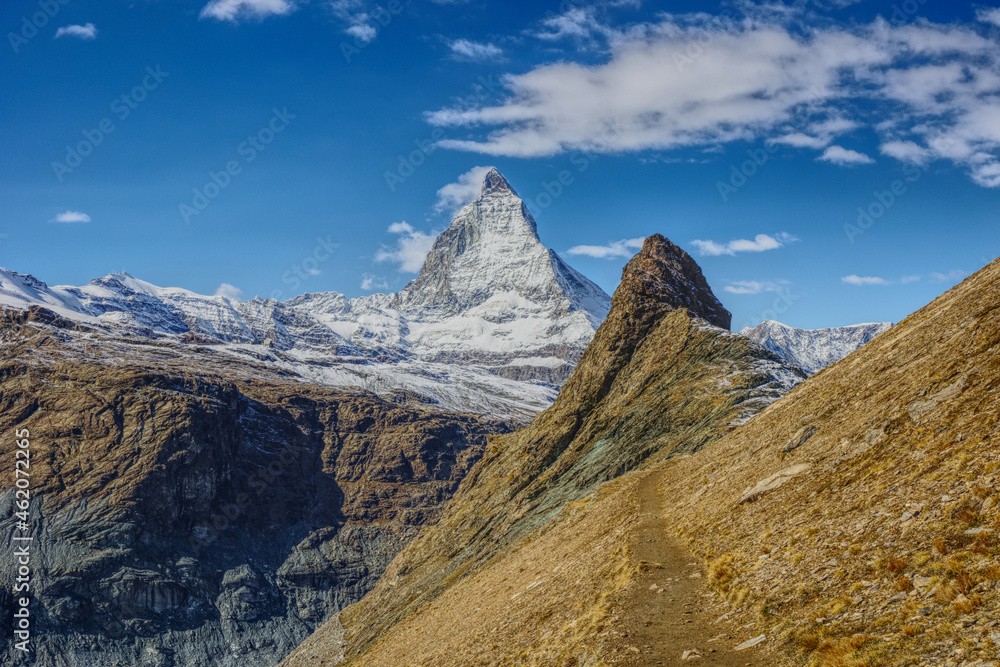 Herbst in Zermatt mit Blick aufs Matterhorn
