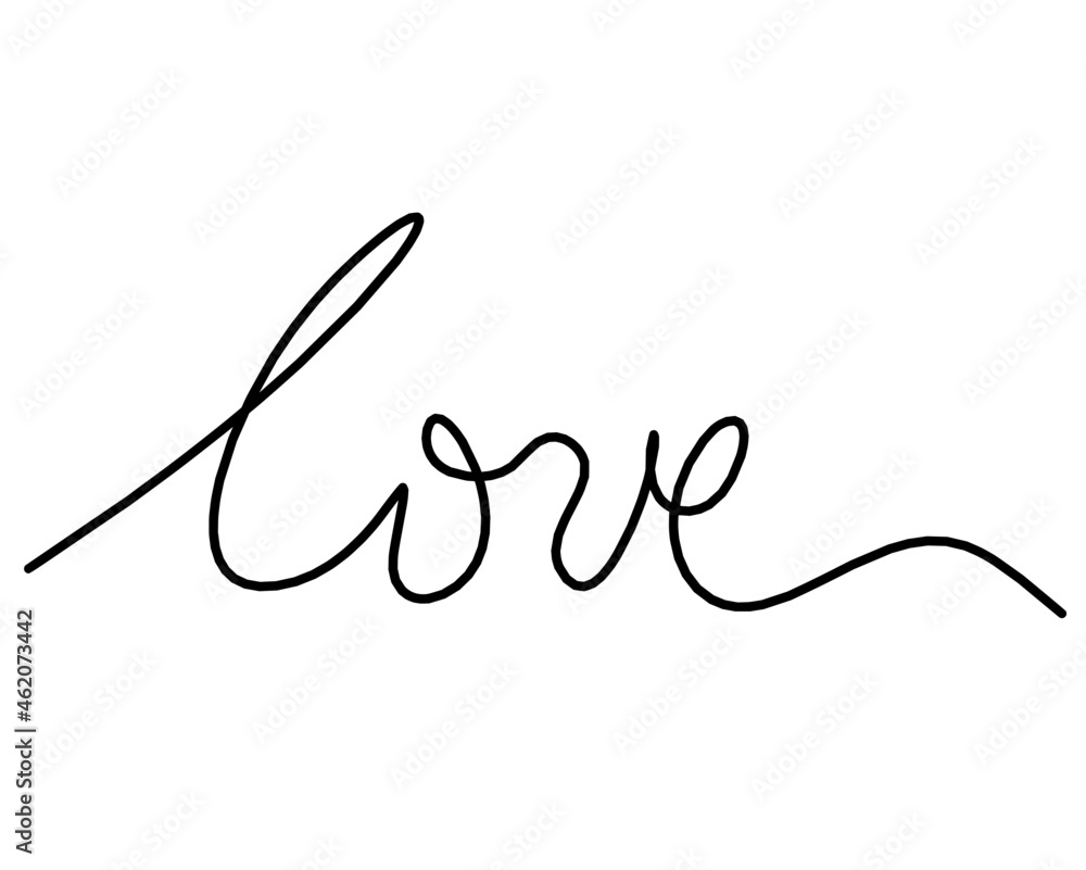 Calligraphic inscription of word Calligraphic inscription of word