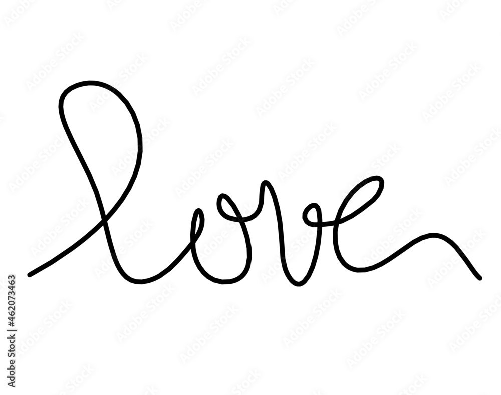 Obraz premium Calligraphic inscription of word 