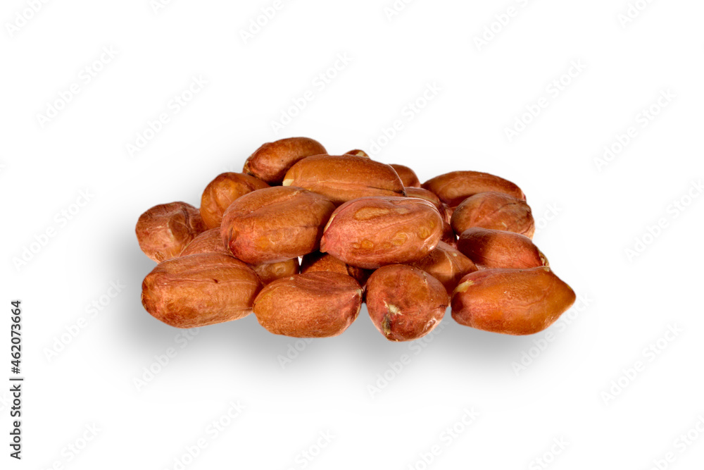 peanuts, dried nuts, lined with slide, isolated image peanuts, dried nuts, lined with slide, isolated image