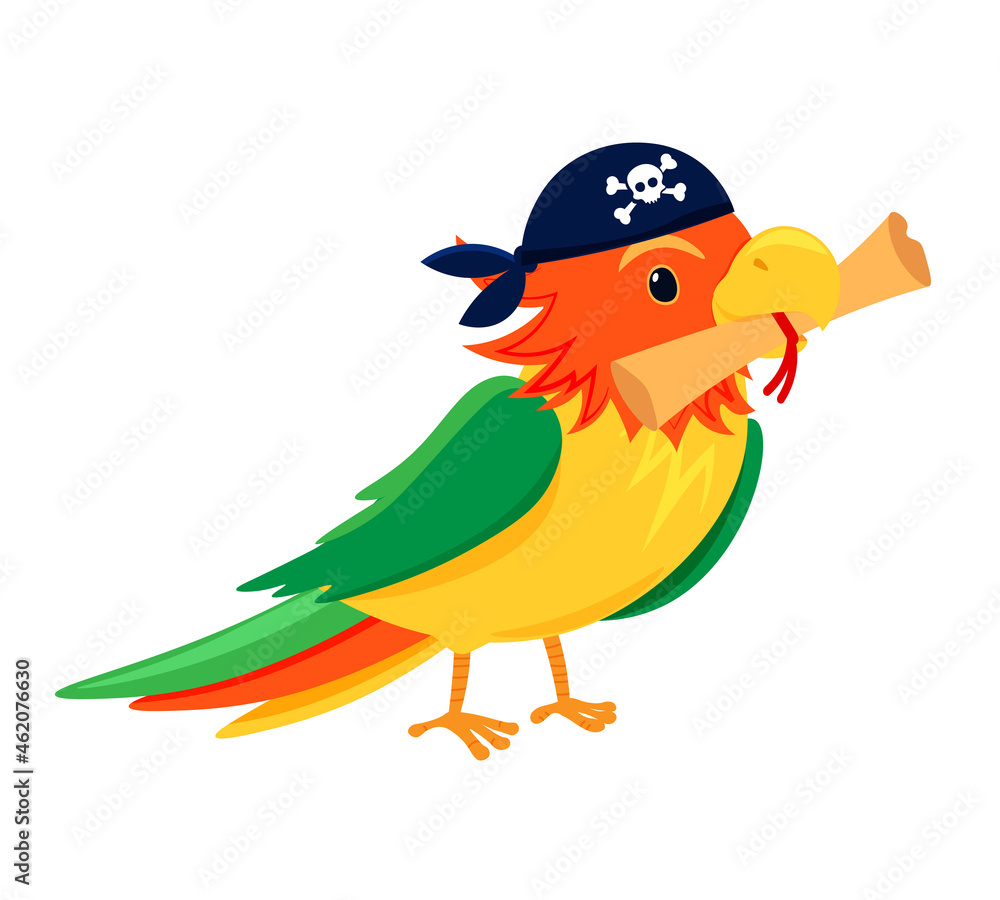 Pirate Parrot Clip Art