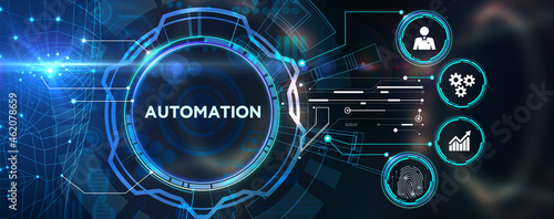 Automation Software concept as an innovation. Business, Technology, Internet and network concept