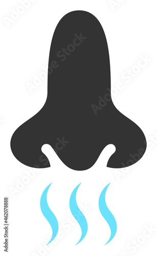 Snuff vector icon. A flat illustration design used for snuff icon, on a white background.