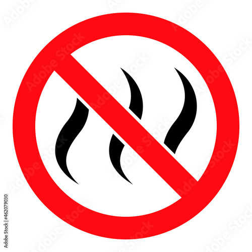 No smell vector icon. A flat illustration design used for no smell icon, on a white background.
