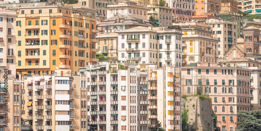 Vue de la ville de Gênes, Ligurie, Italie. Vue de la ville de Gênes, Ligurie, Italie.