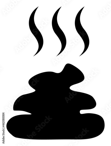 Shit smell vector icon. A flat illustration design used for shit smell icon, on a white background.