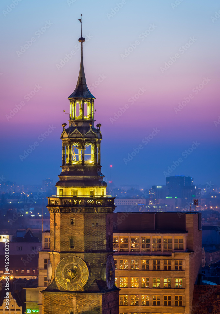 Obraz premium city castle at night