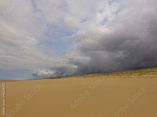 Storm preparing at Saint Girons beach on the Landes coast. photo