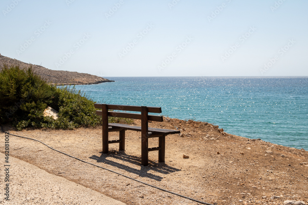 Park Bench With Sea View