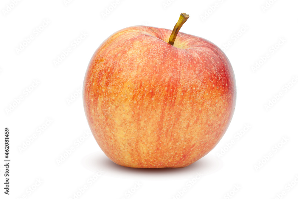 Red and yellow apple isolated on white background, clipping path, full depth of field Red and yellow apple isolated on white background, clipping path, full depth of field
