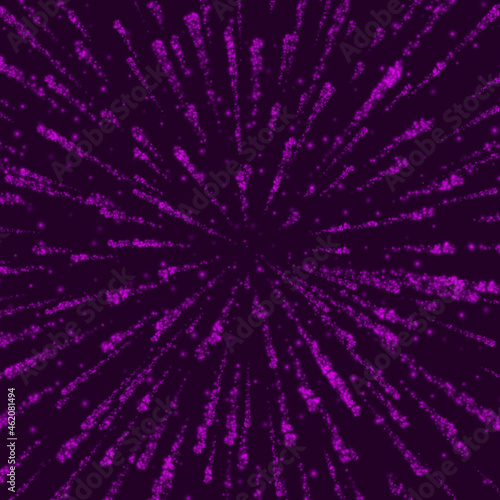 Glow light effect. Star burst with sparkles. Vector explosion