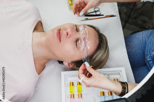 Fotografie Procedure Eyebrows Lamination