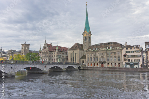 Zurich, Old city view by the lake, Switzerland, Europe