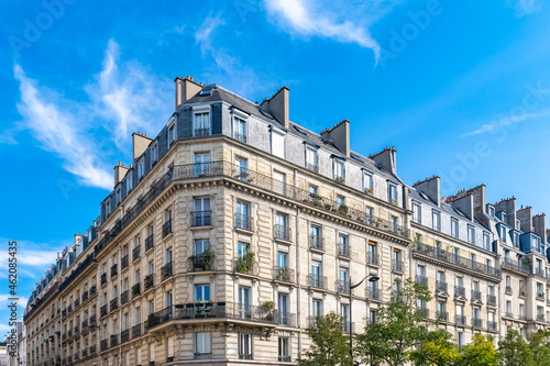 Photography Paris, typical building boulevard Parmentier, in the 11th arrondissement, typica