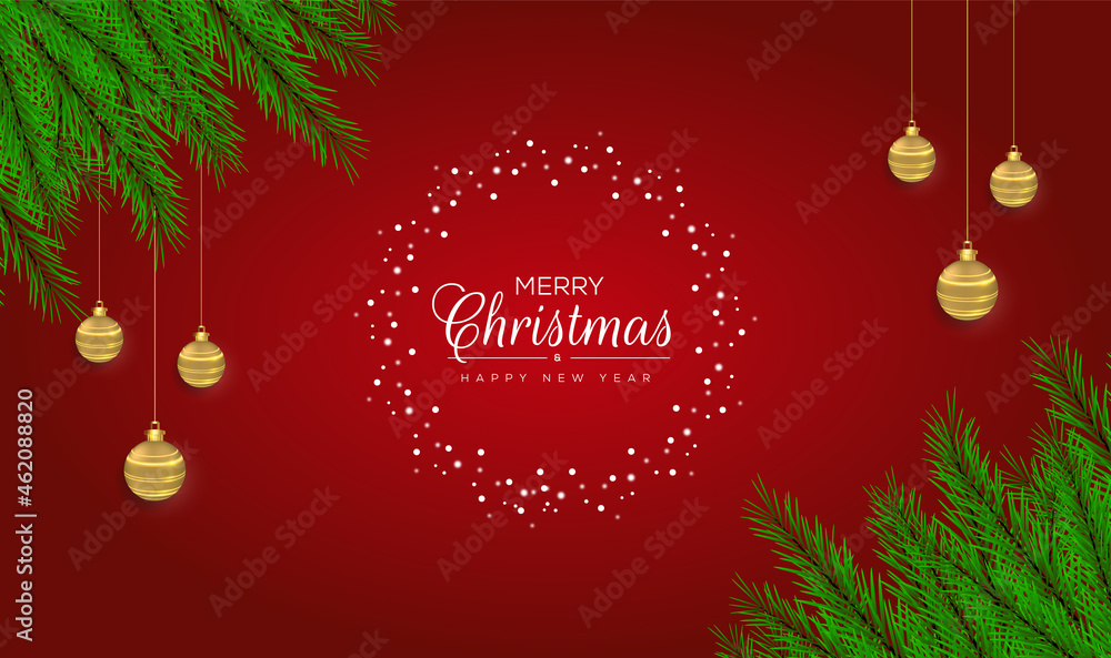 Red christmas background design