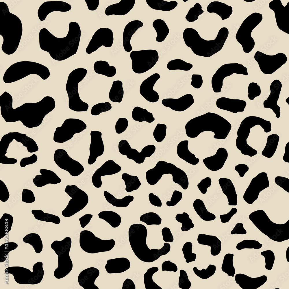 Seamless animal pattern with leopard dots. Creative wild texture for fabric, wrapping. Vector illustration Seamless animal pattern with leopard dots. Creative wild texture for fabric, wrapping. Vector illustration