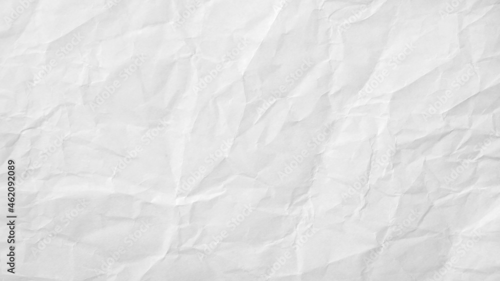 White crumpled paper texture for design and text White crumpled paper texture for design and text