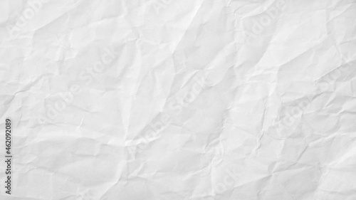 White crumpled paper texture for design and text