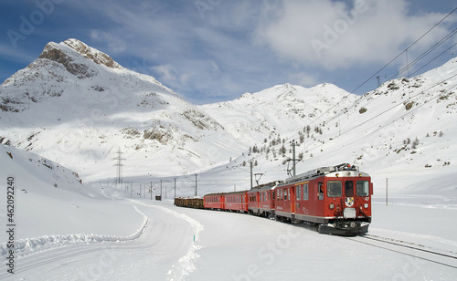 train on the snow  © Halim