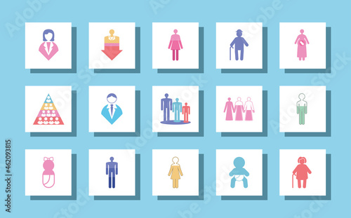 pictogram population icons