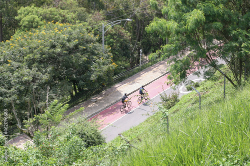 ciclismo cerro nutibara medellin colombia photo