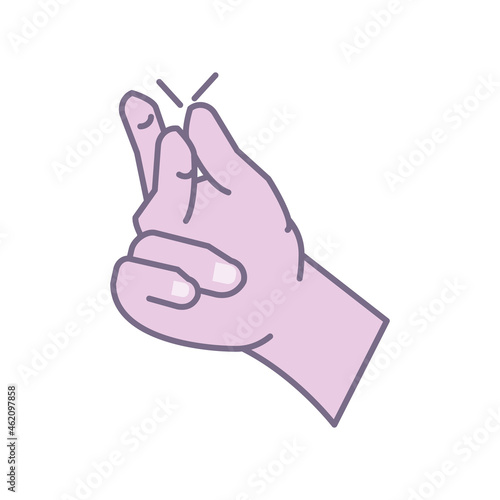 hand snapping finger