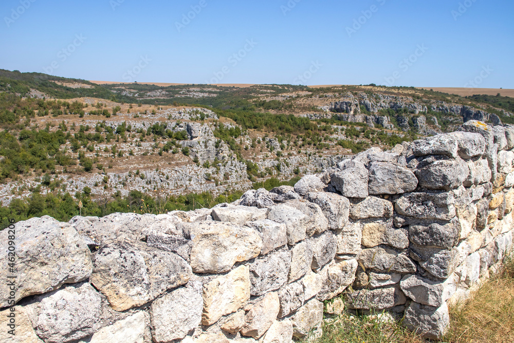 Ruins of medieval fortificated city of Cherven, Ruse region, Bulgaria