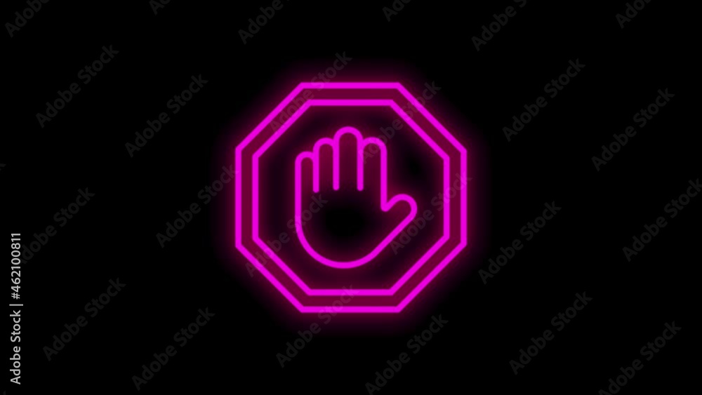 CONSTRUCTION line neon icon of for modern concepts, web and apps on white background. Motion graphic. CONSTRUCTION line neon icon of for modern concepts, web and apps on white background. Motion graphic.