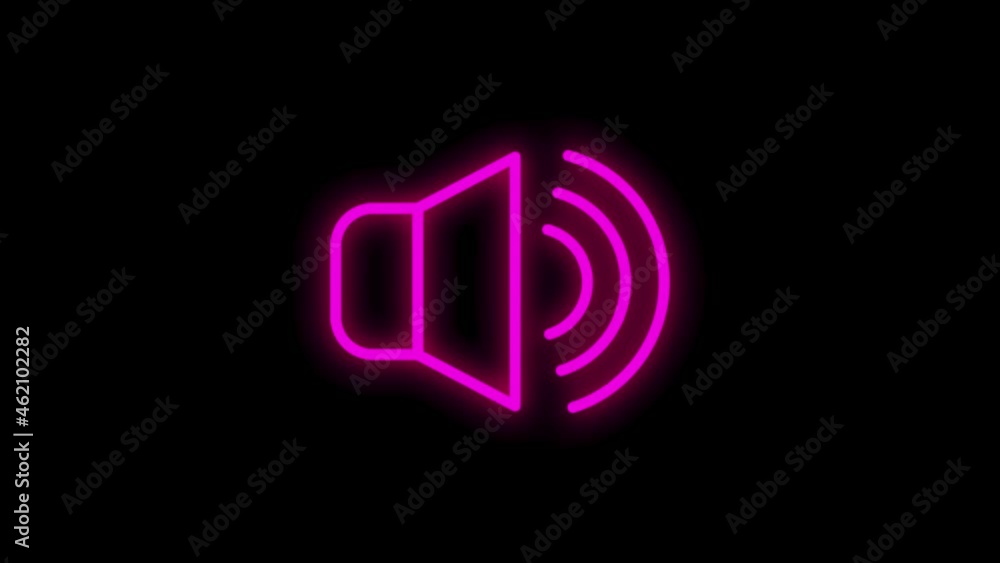 MUSIC neon icon with line design isolated on white background. Motion graphic. MUSIC neon icon with line design isolated on white background. Motion graphic.