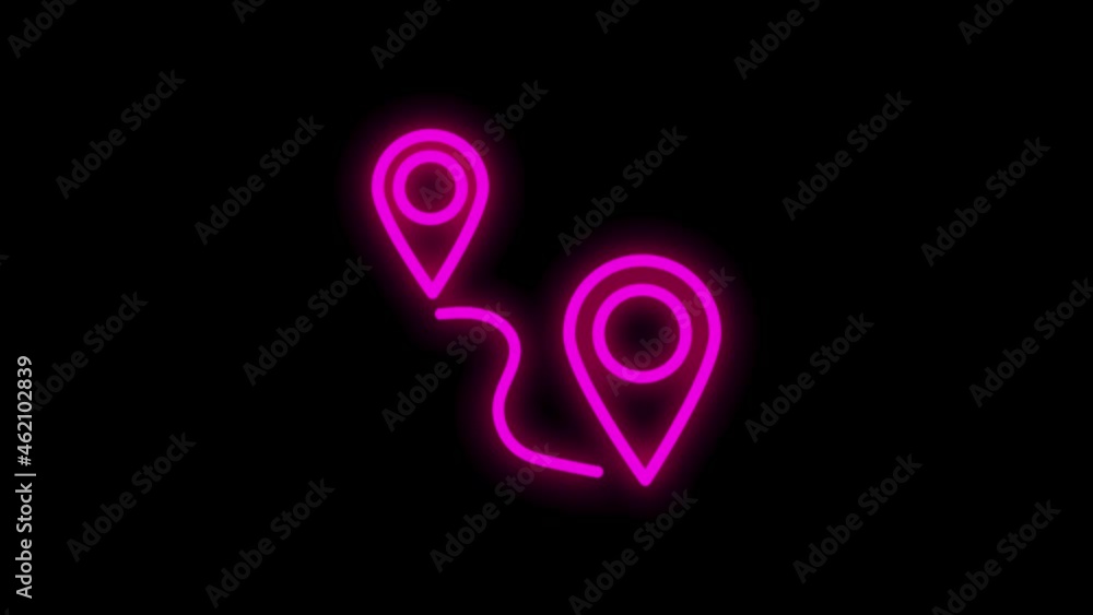 TRAVEL neon icon with line design isolated on white background. Around the world. Motion graphic. TRAVEL neon icon with line design isolated on white background. Around the world. Motion graphic.
