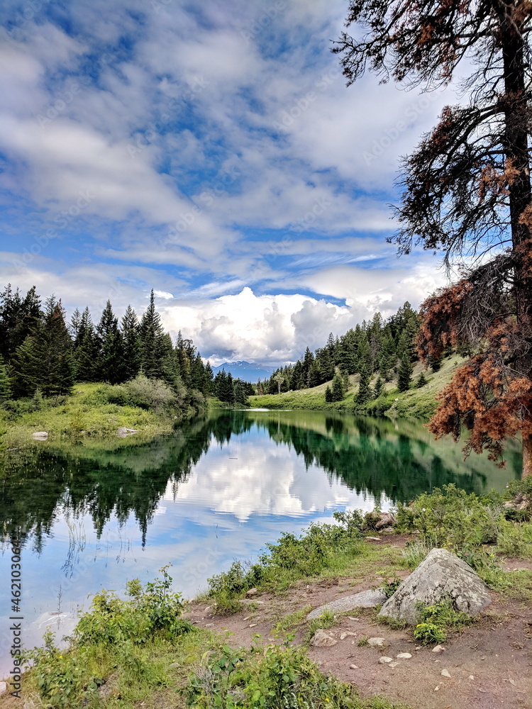 Valley of the Five Lakes in Jasper National Park, Alberta, Canada.