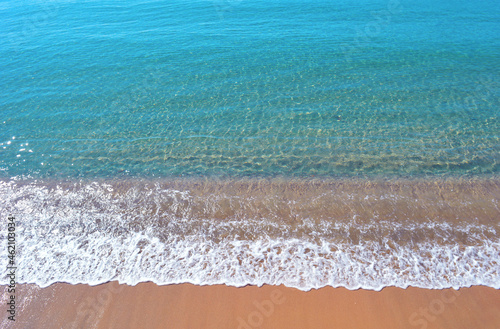 Holiday  Relax and Travel - Paradise beach with crystal clear transparent water in a beautiful sunny day - Natural landscapes with sea and sand  seaside view