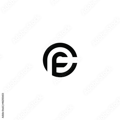 cf latter vector logo abstrack