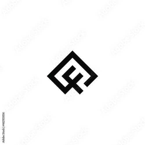 cf latter vector logo abstrack