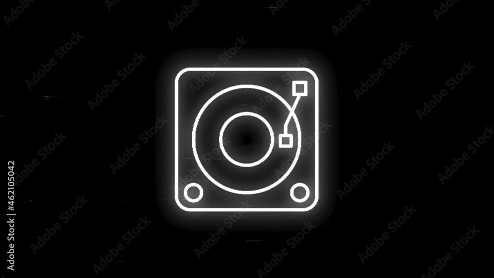 MUSIC glitch icon with line design isolated on white background. Motion graphic. MUSIC glitch icon with line design isolated on white background. Motion graphic.