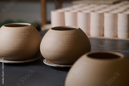 Picture of pottery of different shapes