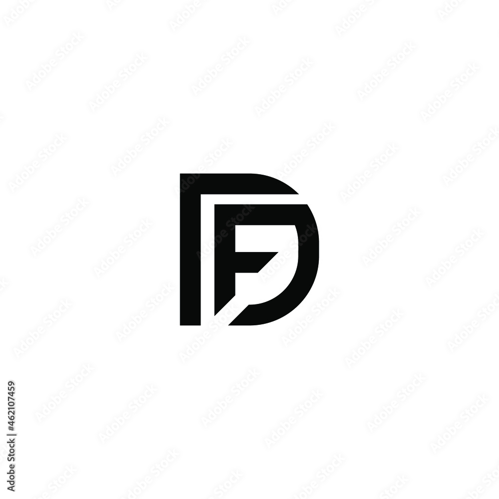 fd latter vector logo abstrack fd latter vector logo abstrack