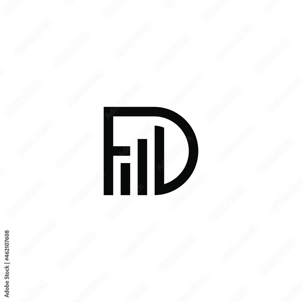 fd latter vector logo abstrack fd latter vector logo abstrack