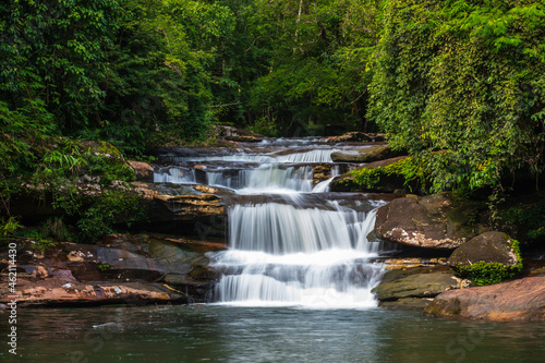 Tad Kham waterfall, Beautiful waterfall in Phu Langka national Park, Nakhon Phanom  province, ThaiLand.