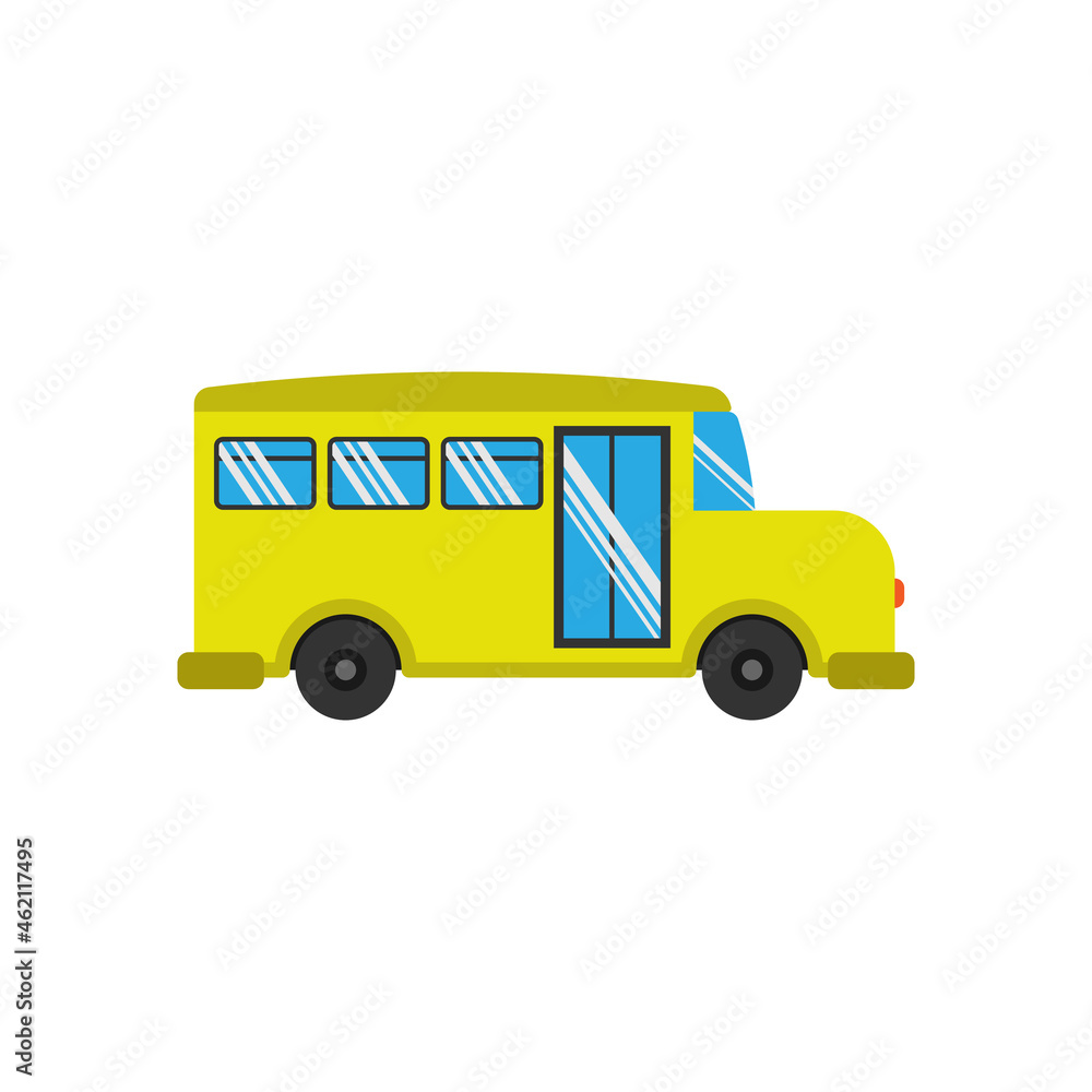 School bus icon design template vector illustration School bus icon design template vector illustration