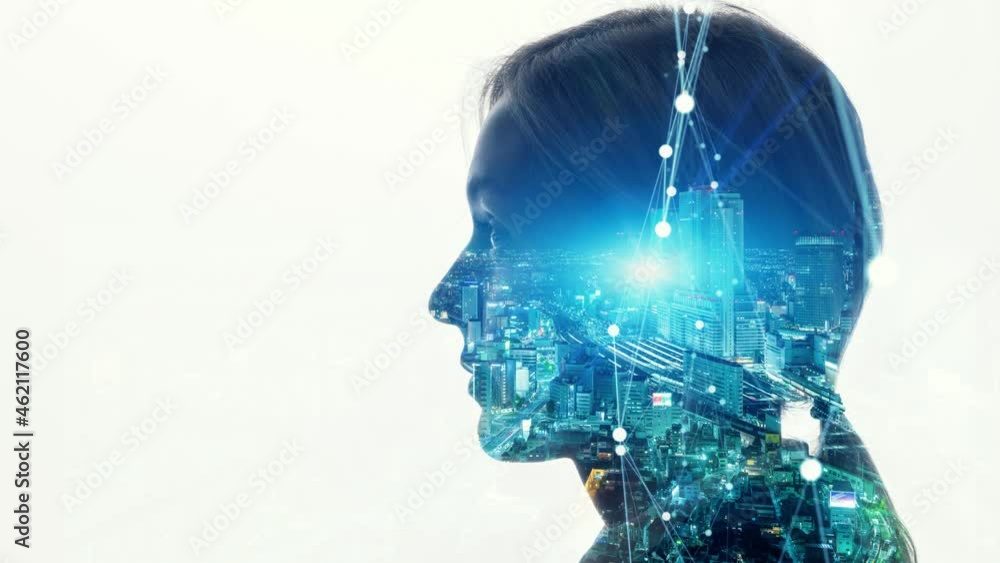 AI (Artificial Intelligence) concept. Communication network. AI (Artificial Intelligence) concept. Communication network.