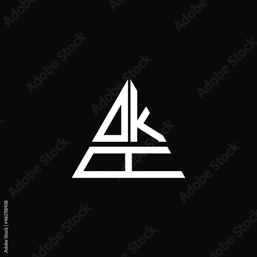 DKA letter logo creative design. DKA unique design, 
